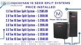 Goodman Air Conditioners  Central AC  10 Years Warranty  Package