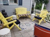 3 Piece Adirondack 3 piece outdoor chair set