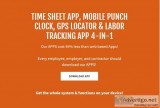 Employee Time Sheet App with GPS