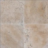 Tuscany Walnut 6x6 Tumbled Travertine Paver