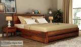 Shop modern wooden double cots in India at Wooden Street