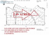 2.49 ACRE LOT ON RUTLEDGE AVENUE LOCATED IN KRAMER JUNCTION SAN 