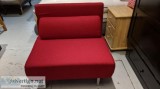 Red Fabric Foam Chair Bed  Convertible Chair Sofabed  Chair Slee