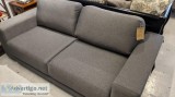 Gray Fabric Pull out Sofa Bed Sleeper convertible  Queen Size So