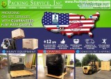 Packing Service Inc Tucson AZ - Machinery Crating  Palletizing F