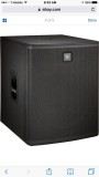 (4) EV ELX 118P sub speakers