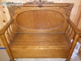 Oak Settee