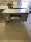 Vintage Steelcase Standard Tanker Desk with Key