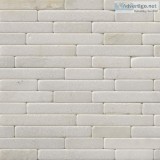 Greecian White 8x18 Tumbled Stone Veneer