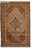 AFGHAN MEDALLION VINTAGE AFGHAN AREA RUG