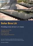 Solar cleaning and maintenance