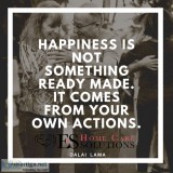 Happiness Comes from Your Actions - E and S Home Care Solutions