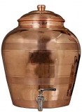 Buy Copper Water Pot with Tap Online at low cost