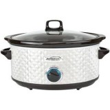 Brentwood Appliances 7quart Slow Cooker Pearl White