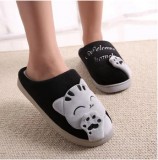 Buy Cartoon Cat Design Soft Winter House Slippers ShoppySanta