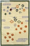 Spring Flowers Handmade Woolen Dhurrie - Rugs and Beyond