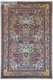 Flower Pot Kashmir Wool Handknotted Rug - Labor Day Special Offe