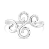 SILVER RING-CHEEKY SWIRLS