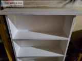 SOLID WOOD BOOKCASE WITH PLATE HOLDERS