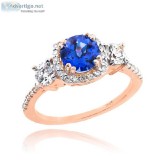 Sapphire Diamond Ring - Gemone Diamond