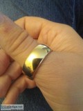 Tugsten fake gold ring