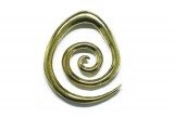 Shop Gold Brass Spiral Ear Weights From Sacred Skin Body Jewelle