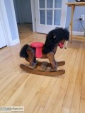 Wooden toy rocking horse