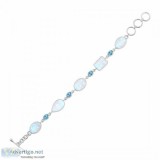 Rainbow Moonstone Bracelet-BSL(RBM-11- 13)  Rananjay Exports