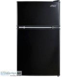 Arctic King 3.2 Cu Ft Two Door Mini Fridge with Freezer Black