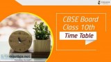 CBSE Board Class 10th Time Table 2020