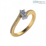 TWO STONE RING - SKU 27574L