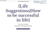 Life Suggestions