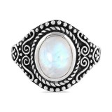 STERLING SILVER MOONSTONE RING-MAGICAL ALCHEMY