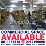 Ground Floor for Rent in Kirti Nagar Industrial Area