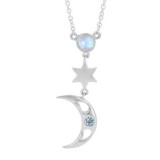 SILVER MOONSTONE NECKLACE-MOONSTRUCK