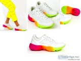 New European Rainbow Athletic Lace Up Sneakers