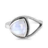 925 SILVER  MOONSTONE RING-CURIOUS ALEXENDRA