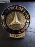 Genuine Mercedes-Benz 250000km Mileage Award grill badge