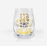 Happy Birthday Painted Wine Glass