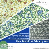 Hand block print fabric | shivalayajaipurcom