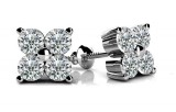 Lab Grown Cluster Stud Diamond Earrings - SKU gfb0-00036-002