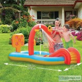 Lunvon Jilong Inflatable Swimming Pool for Kids Sliding Play Poo