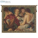 BUY CONCERTO CARAVAGGIO ITALIAN TAPESTRY WALL HANGING