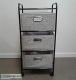 3 TIER STORAGE DRAWER SHELF UNIT