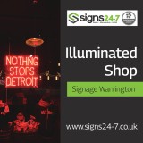 Illuminated Shop Signage Warrington