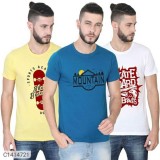 Cotton Printed Half Sleeves T-Shirt Buy 2 Get 1 Free