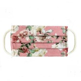 Maskd Ltd Pink Vintage Floral Print Mask fashionable masks UK