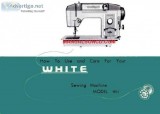 White 951 Sewing Machine Instruction Manual