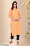 Cotton Long Kurta - Rose Shree