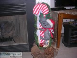 Christmas Mouse on Candy Cane